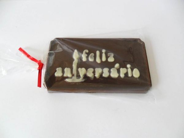 Placa feliz aniversário